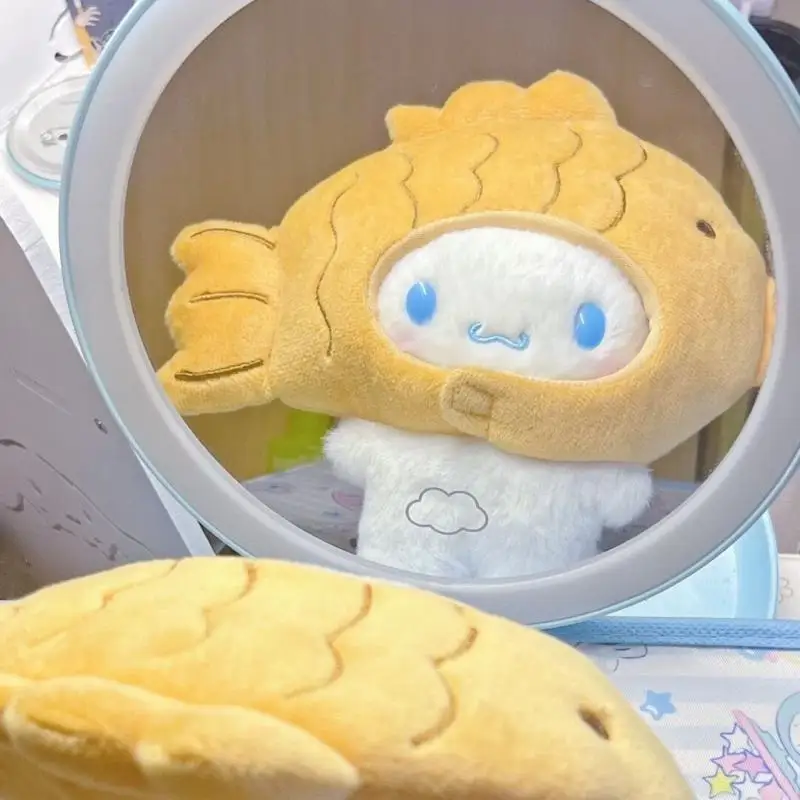 Sanrio Cinnamoroll Become Fish Pluszowa lalka Kreskówka Super urocza zabawka dekoracyjna Prezent urodzinowy dla dzieci Wypchana zabawka Anime Peryferia