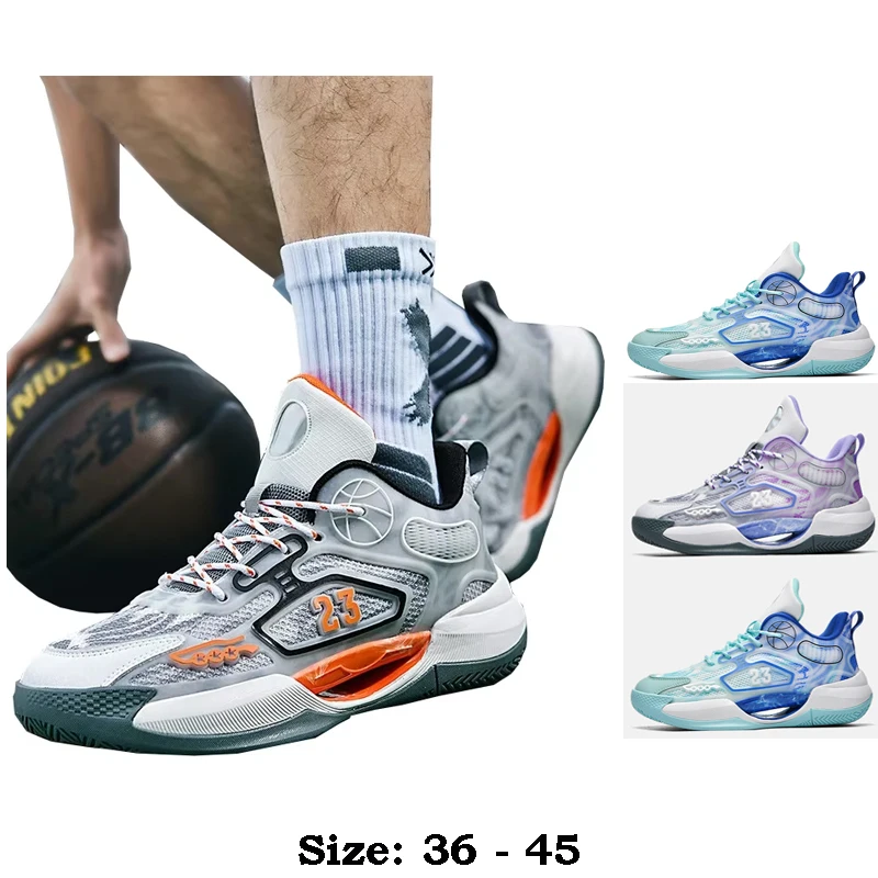 

Высококачественная повседневная спортивная обувь для мужчин, новинка 2025 года, размер 36, 44 45, удобные уличные баскетбольные кроссовки для бега, белые, синие