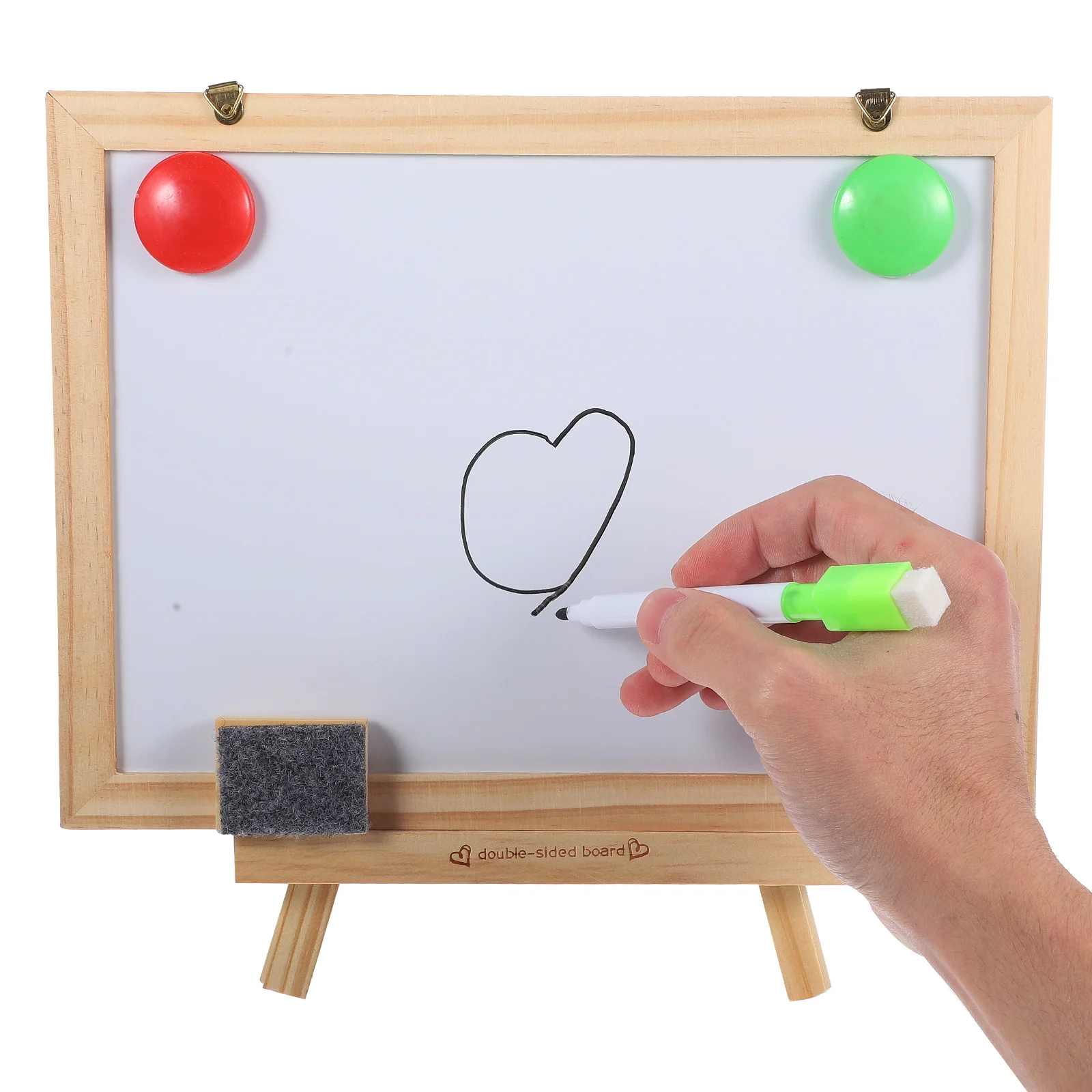 

Magnetic Kids Whiteboard Easel Chalk Reusable Answer Board Erasable Drawing Board for Children Mini Whiteboard Lightweight