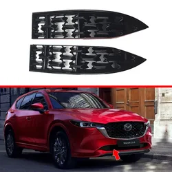 For Mazda CX-5 CX5 2022 Car Front Bottom Middle Net Decoration Bumper Lower Grilles Protective Stand Cover trim accessories