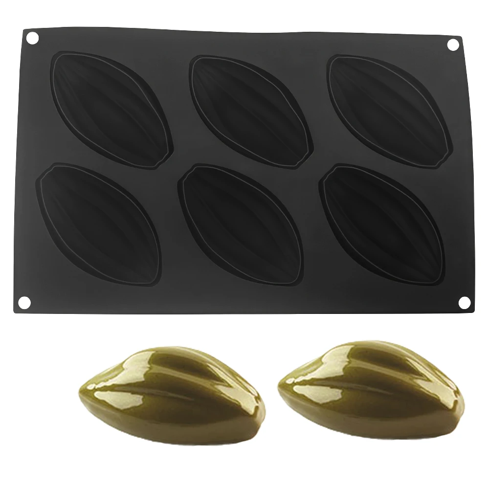 6 or 16-Cell Olive Design Silicone Chocolate Mould Food Grade Silicone Cake Molds Party Dessert Baking Tools Kitchen Bakeware