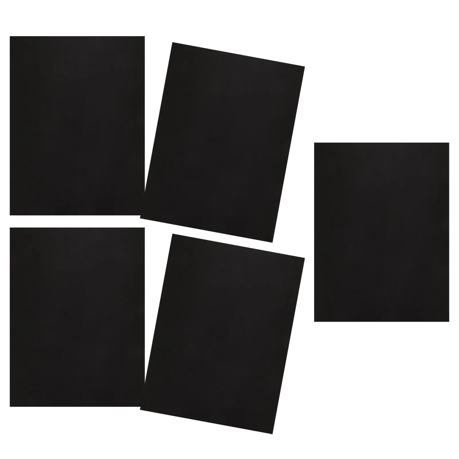 5Pcs Black Matte Bag Bottom Shaper Pad Purse Base Insert A4 Size Handbag Bottom Support Tote Bag Organizer Handbag Base Shaper