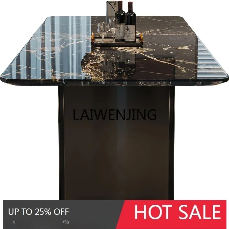 Q-2  Light Luxury Marble Dining Tle And Chair Combination Simple Casual Tle