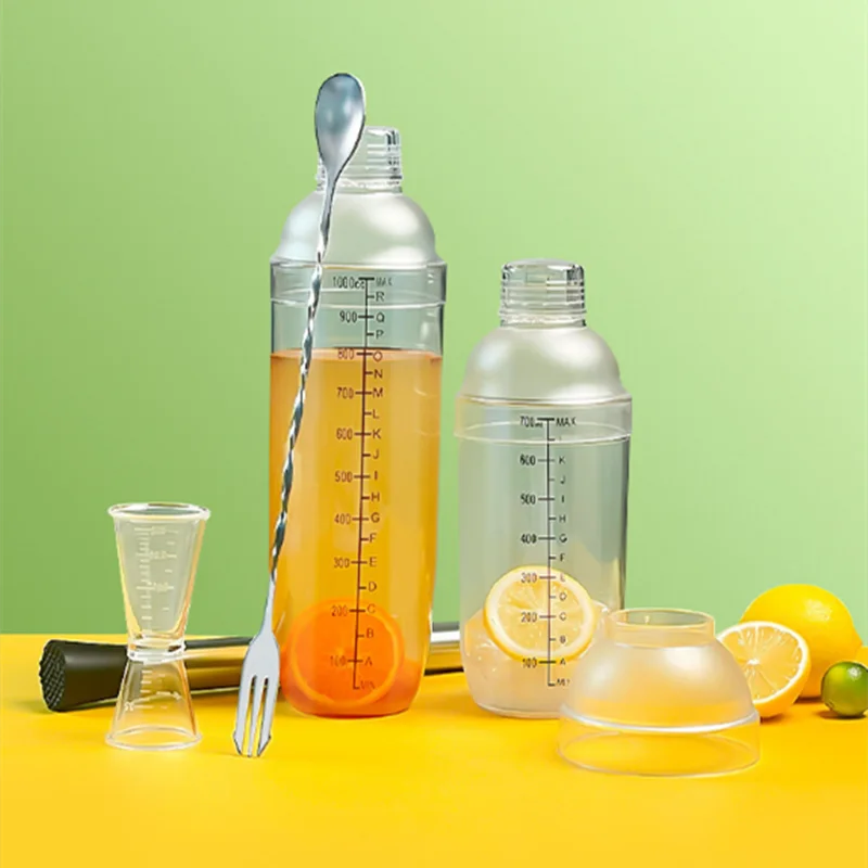 

All-in-One Cocktail Shaker & Lemon Tea Making Kit 1000ml Shaker Cup Blender Pour Popsicles Bar Accessories Home Bars