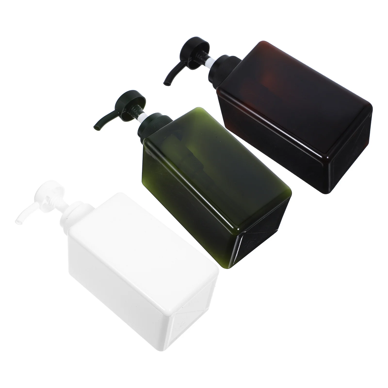 3Pcs Lotion Storage Bottles Compact Pressing Design Leakproof Multipurpose Container for Travel Home Dormitory Refillable Liquid