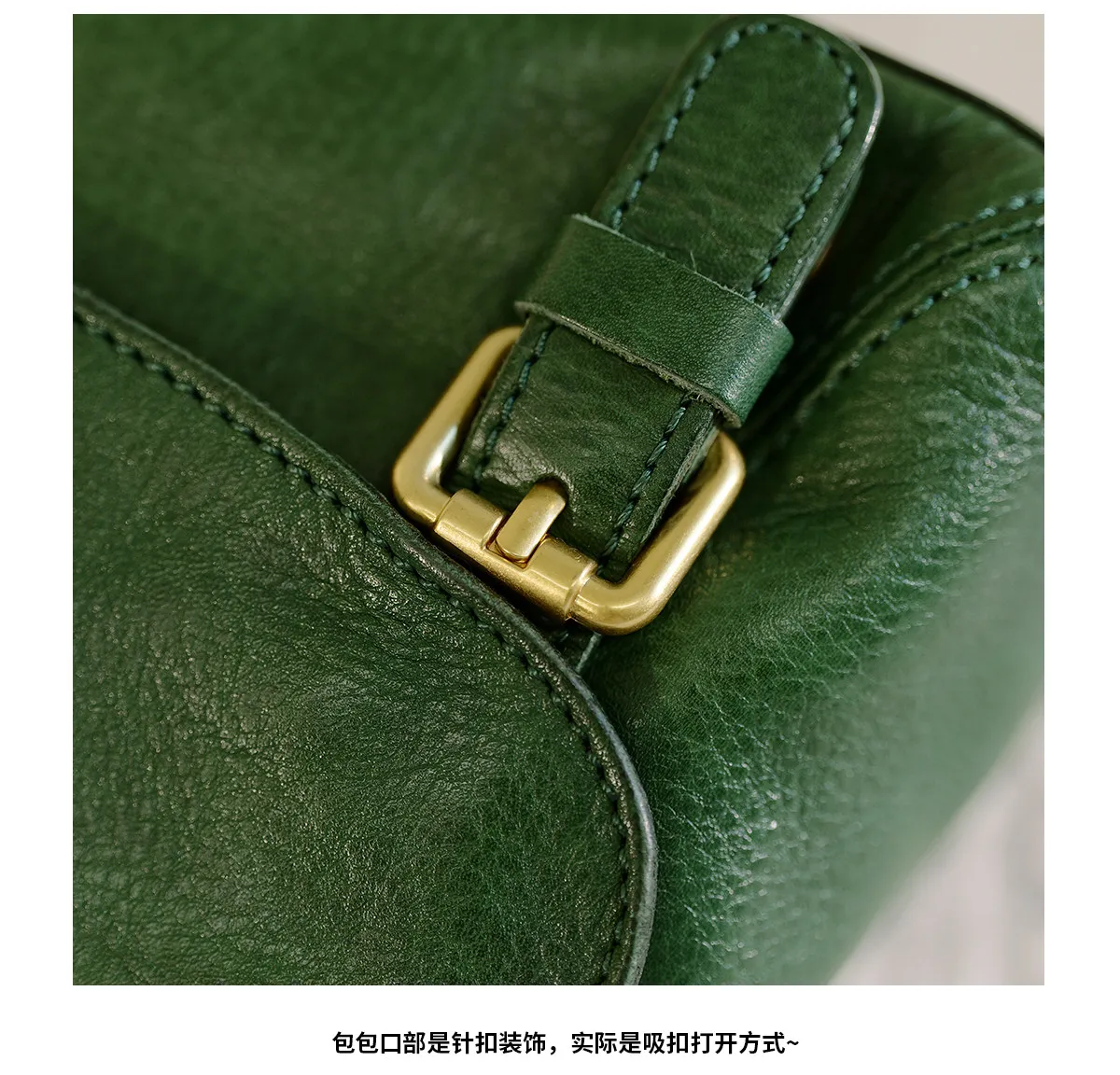 Vintage Damenhandtasche aus echtem Leder, Wochenendtasche, Partytasche, Designerhandtasche, handgefertigt, aus natürlichem Rindsleder, multifunktionale Schulter- und Umhängetasche. – Detail 18