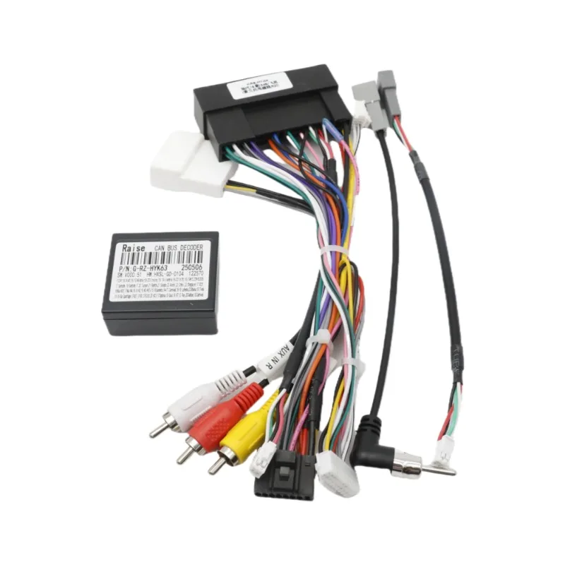RZC Power Supply Cable Harness for Hyundai IX45 2016 / Veloster / Kia Sorento Car Radio Android Head Unit Wiring Adapter