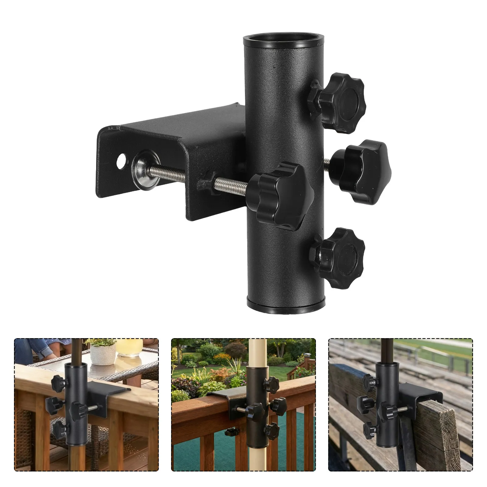 heavy-duty-outdoor-patio-umbrella-clamp-stand-with-adjustable-turn-screw-63mm-pole-for-deck-railing-bench-fence-tabletop