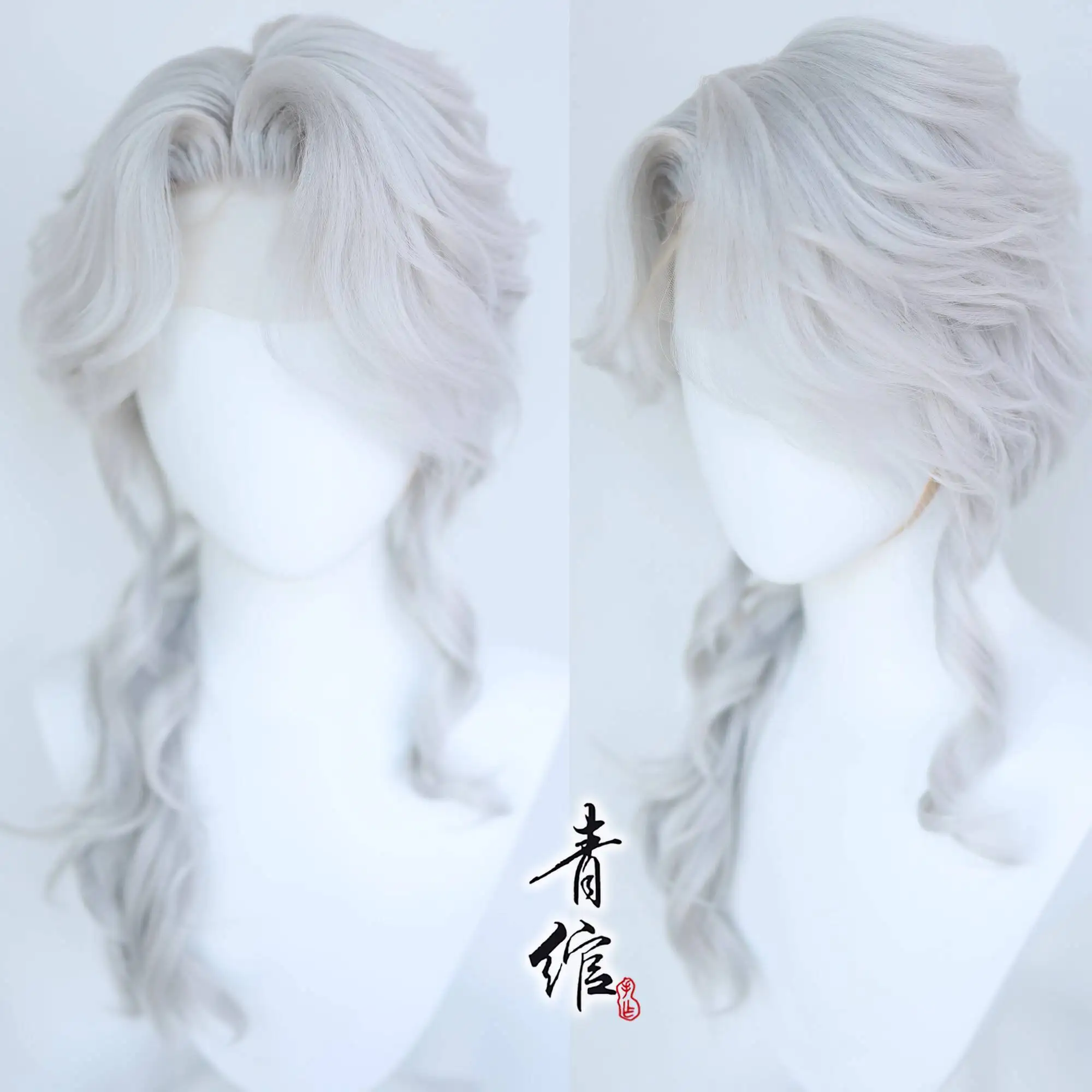 Identity V Frederick Kreiburg Silvery White Wig Cos Wig Cover Cosplay Halloween