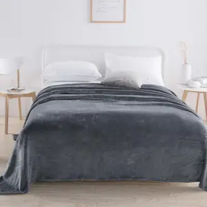 Simple, smooth plush blanket, multifunctional cover, farley blanket, thick and hot, 1pc 8 MAIN SALES BIG AND BLARDES - №7