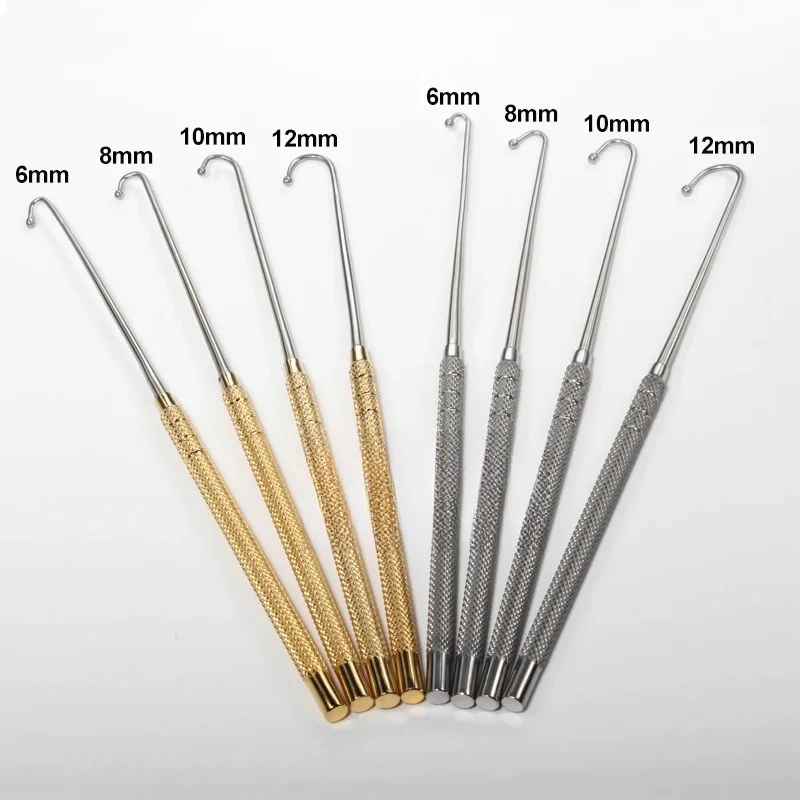 New Sterilization Hook Animal Surgical Tools Uterine Hook Animal Dog Cat Ovarian Spay Snook Hook Veterinary Surgical Instruments