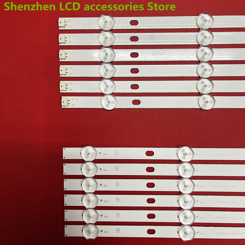 65 بوصة ل L65M5-AD MI65T33-6X14-MCPCB-B/A-V2 JL.D650E1330-368 3V 14LED 132.6 سنتيمتر 100% جديد