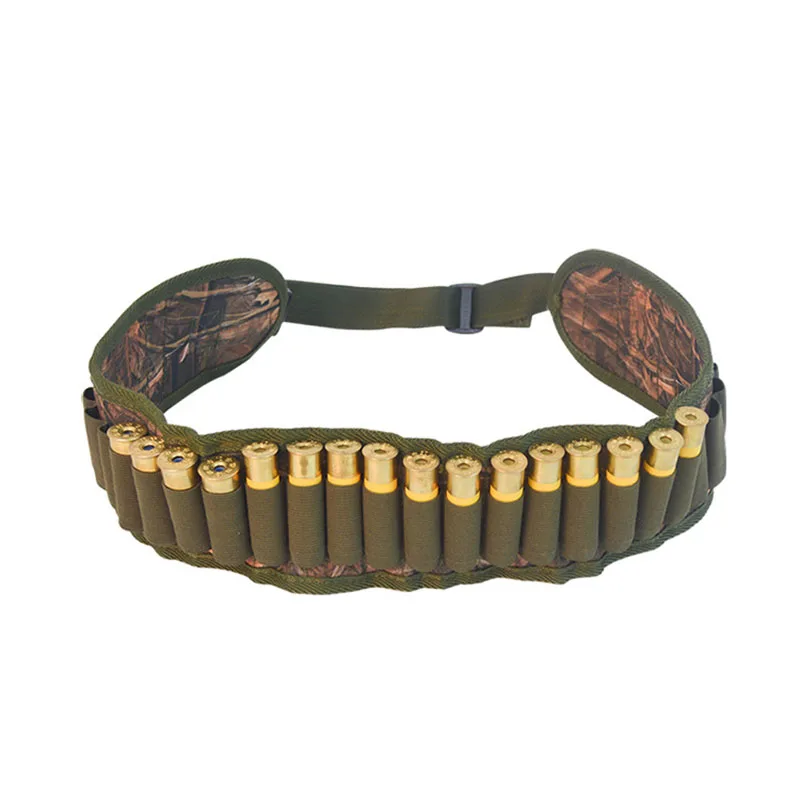 

Tactical 30 Rounds Ammo Shell Holder Belt 12/20 Gauge Ammo Pouch Shot Gun Shell Bandolier Waist Bullet Cartridges Holster
