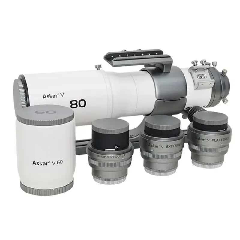 Askar V 60/80mm Twin Primary Mirror Astronomical Telescope - Reduced Focus Extended Flat Field for Deep Space Imaging
