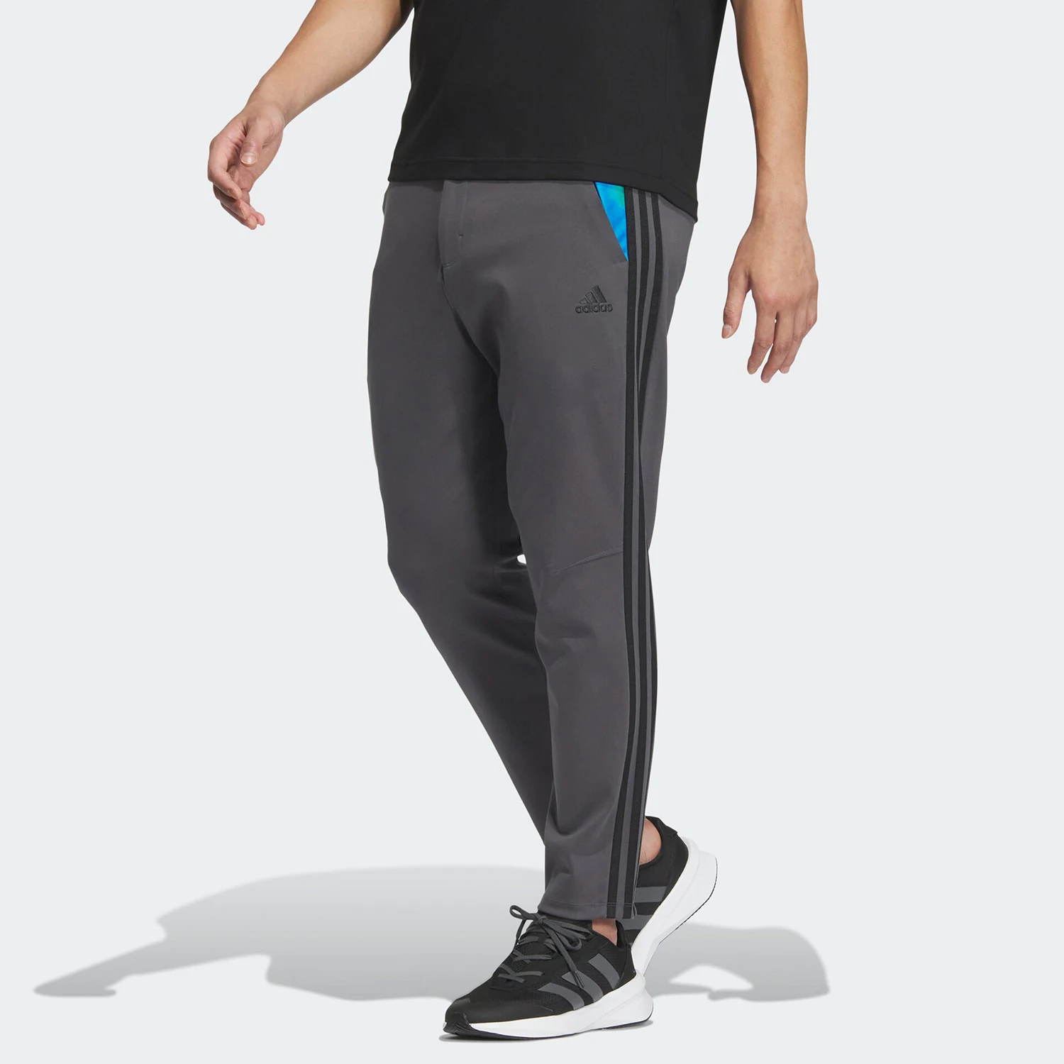 

Adidas genuine 2024 new men's knitted slim fit sports pants JF0795