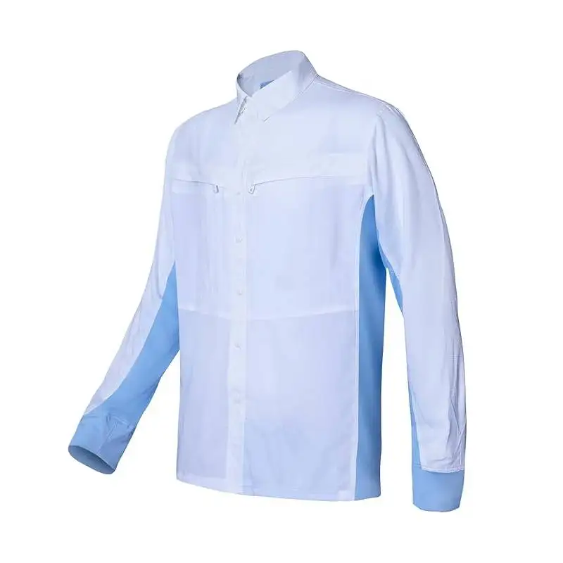 camisas de pesca de manga comprida para homens camisas de seda gelo camisa de protecao uv upf 50 mais caminhadas golfe pesca fas 01