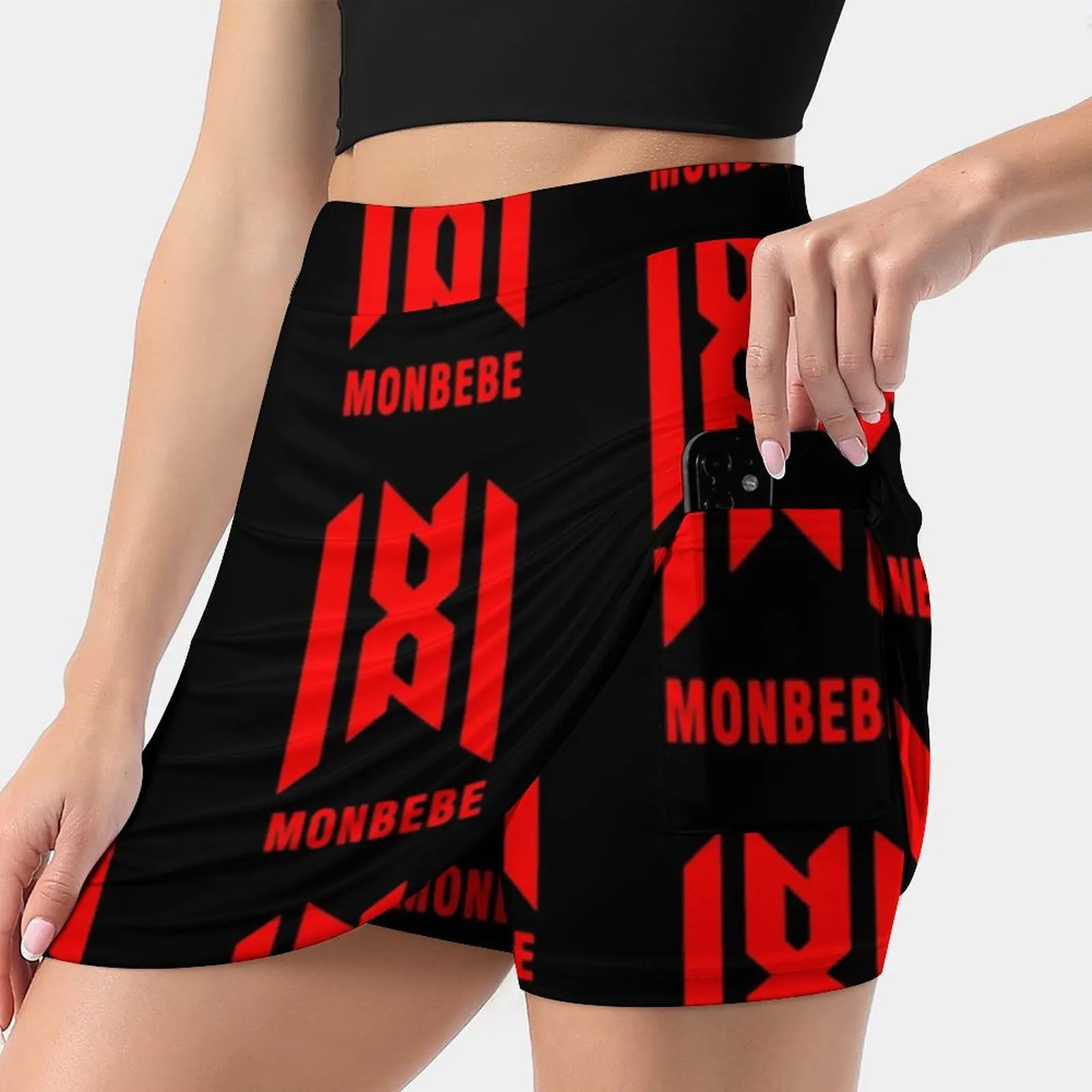 

Copia De Copia De Monsta X New Logo New Women Skirts Double-Layer Printed Short Dress Mini Sport Skirt Monsta X Won Ho Monstax