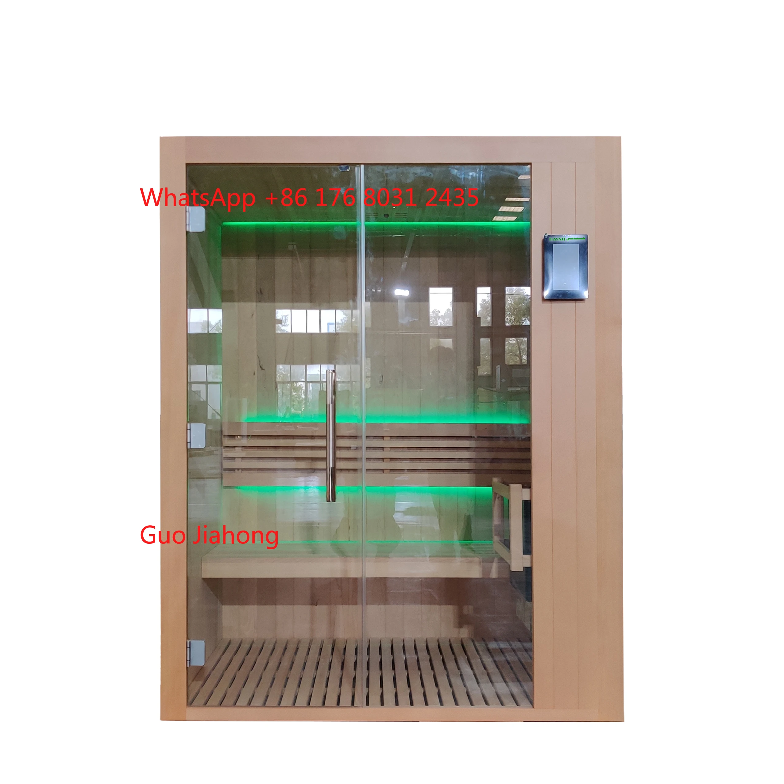 

Canadian Cedar Wood Sauna Mini 2 Person Outdoor Dry Steam Sauna Room Hammam Hemlock Traditional Sauna