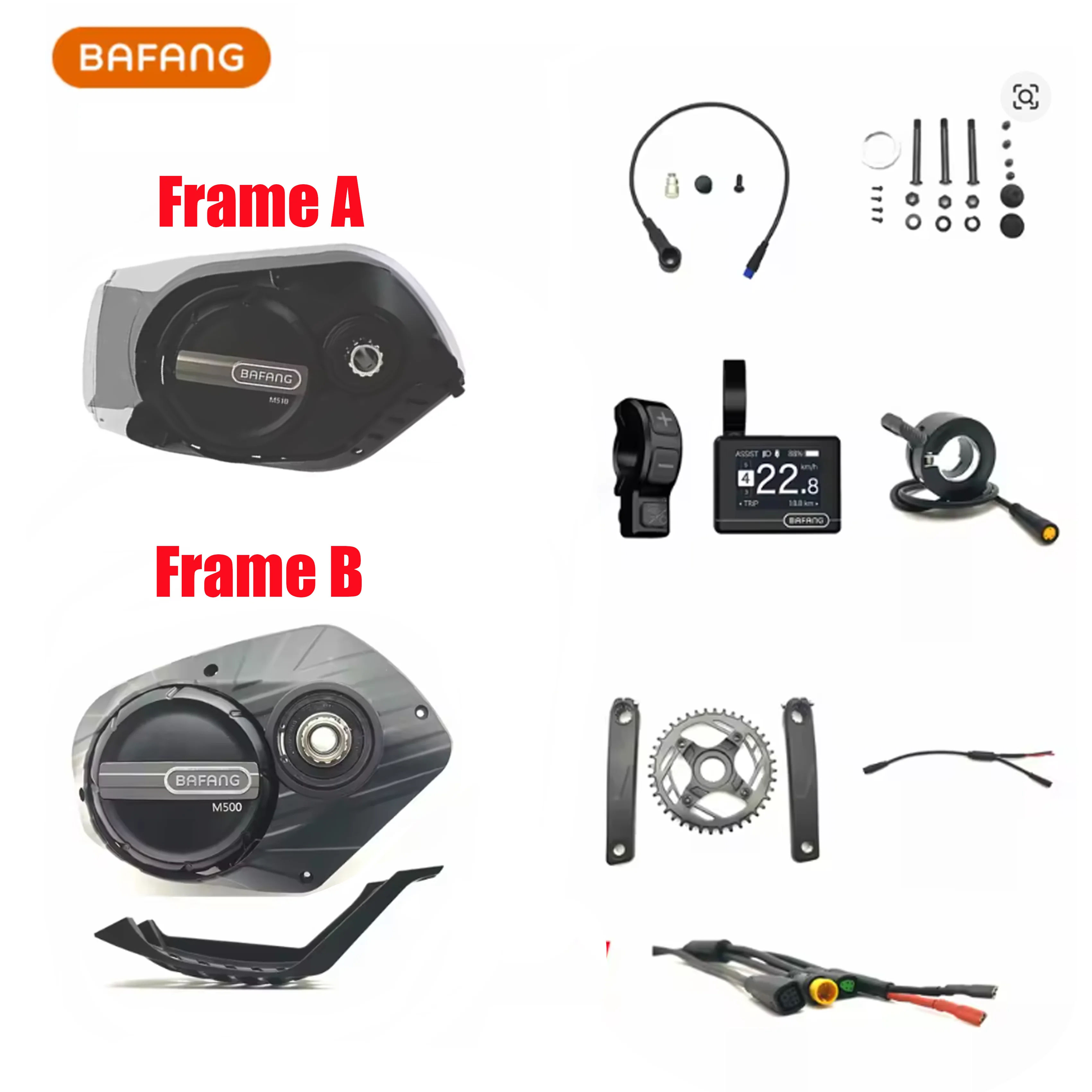 

ebick Bafang 36V43V48V 250 Вт M510 G522, средний двигатель, крутящий момент, средний двигатель, протокол CAN с цветным дисплеем DPC245