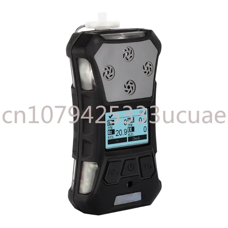 certificated Handheld 5 in 1 Multi Gas Leak Detector For Coal Mines H2S CO CO2 O2 LEL Gas Meter