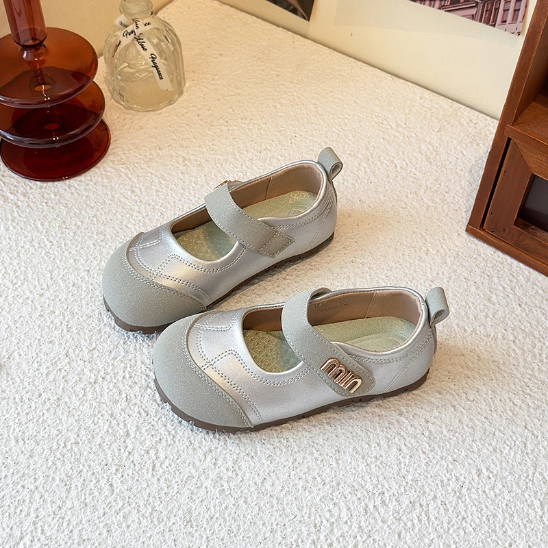 

2025 милые кожаные туфли для кроватки для девочек, модная весенне-осенняя обувь Мэри Джейн
