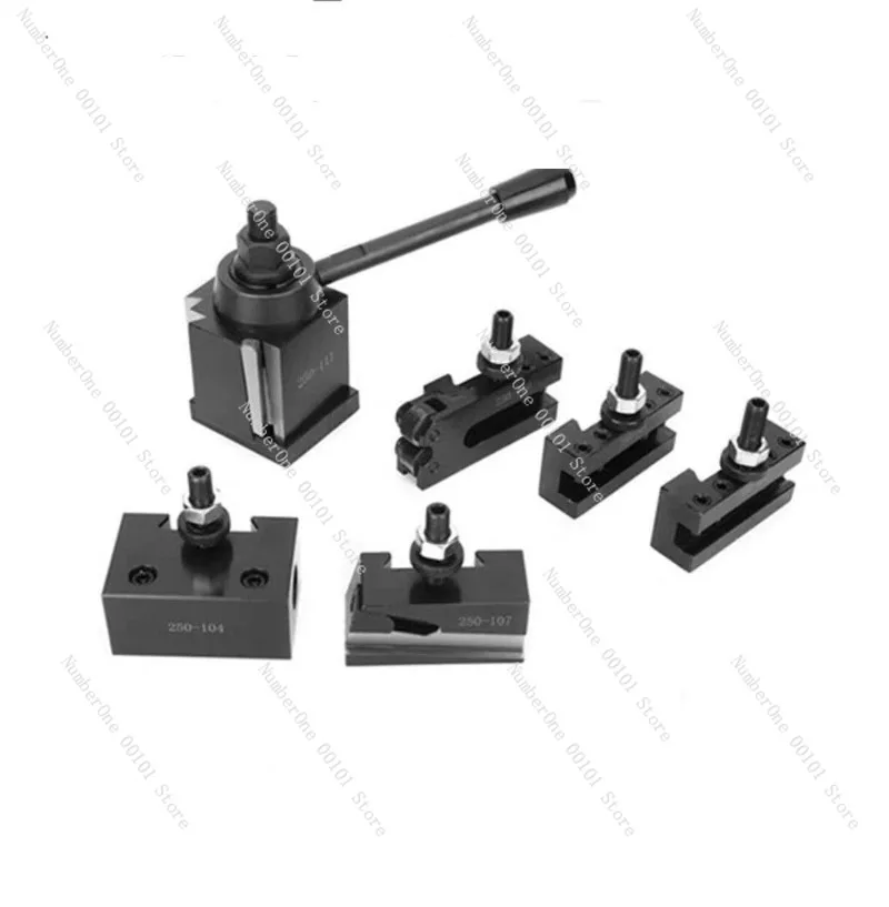 250 Wedge Quick Change Tool Holder + 5 Tool Holders 251-000 Car 111 Cut 222 Drills 333 Hinges 444