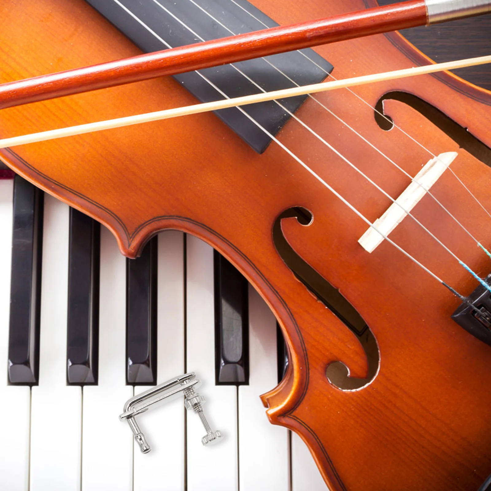 

4Pcs Simple Fine Tuners Metal Violin Accessories Smooth Corners No Damage Practical Gift Violin Fine Tuners Viola Shoulder Rest