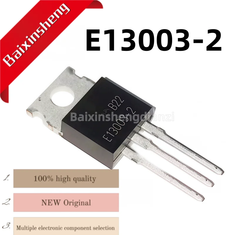 10 pieces, domestic large chip/original, two options, E13003-2, E13003, TO-220, NPN type, power transistor