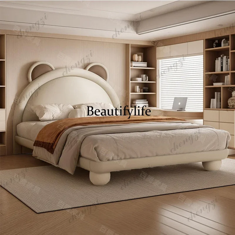 Q181   Single Bed Double Frame Modern Sofa Human Dog Full Design Girls Massage Bed Sleeping Princess Muebles Home Furniture