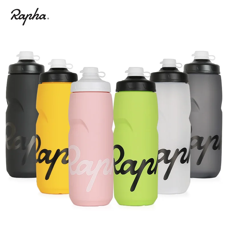 Rapha Cycling Water Bottle 750/620ml PP5 Food Grade Flip Dust Cover Squeeze Sports Fitness Water Cup Bicycle Leak-proof Kettle