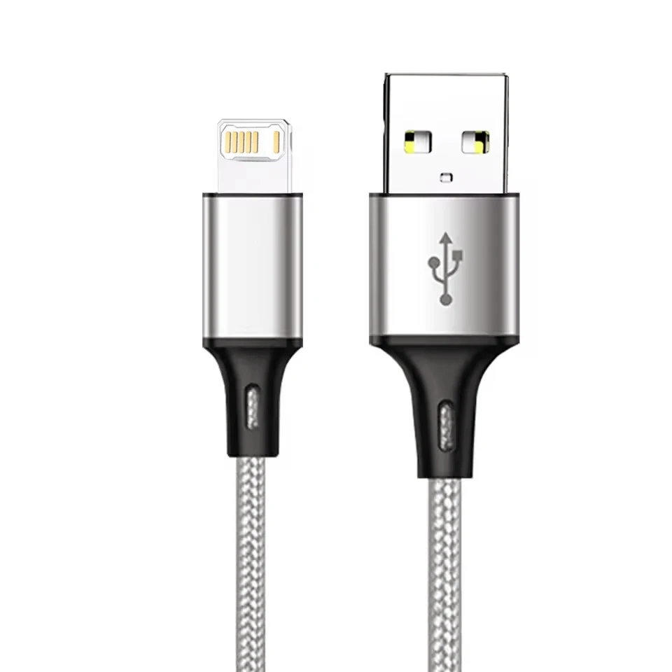 USB Cable For iPhone 5 6 7 8 Plus X XS XR 11 12 13 14 Pro Max SE 1m 2m Long 0.25m Short iOS Data Charger Cord Fast Charge