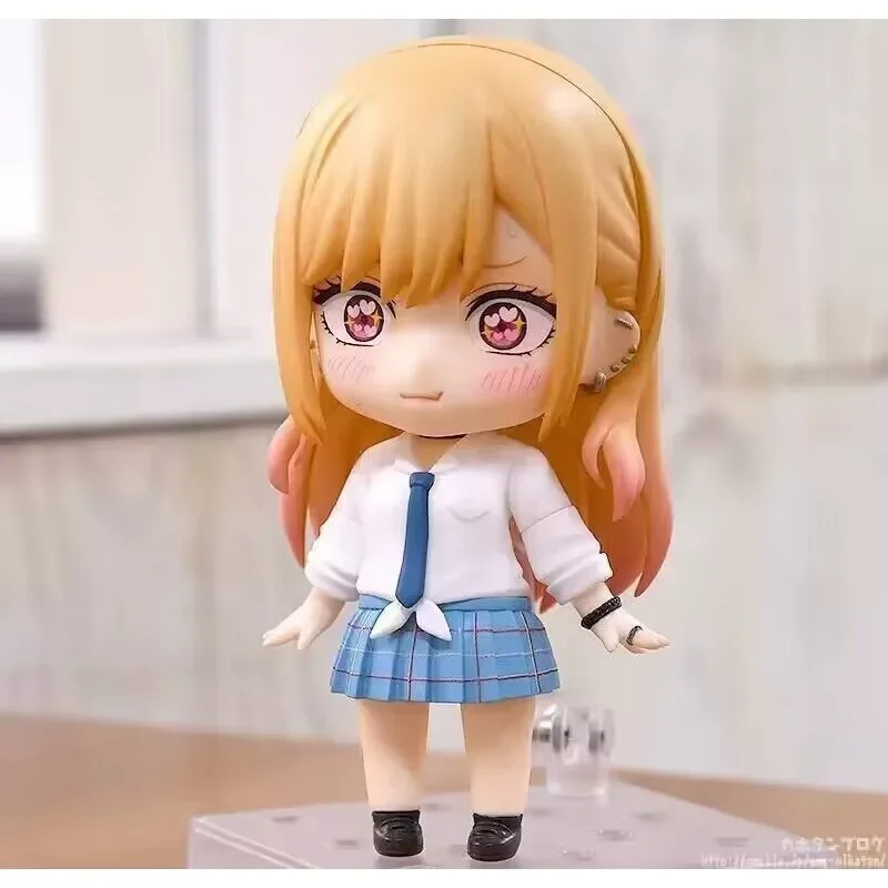 10cm My Dress-Up Darling 1935# Q Version Kitagawa Marin Action Figure Joint Replaceable Pvc Model Statue Kawaii Anime Toy Gifts