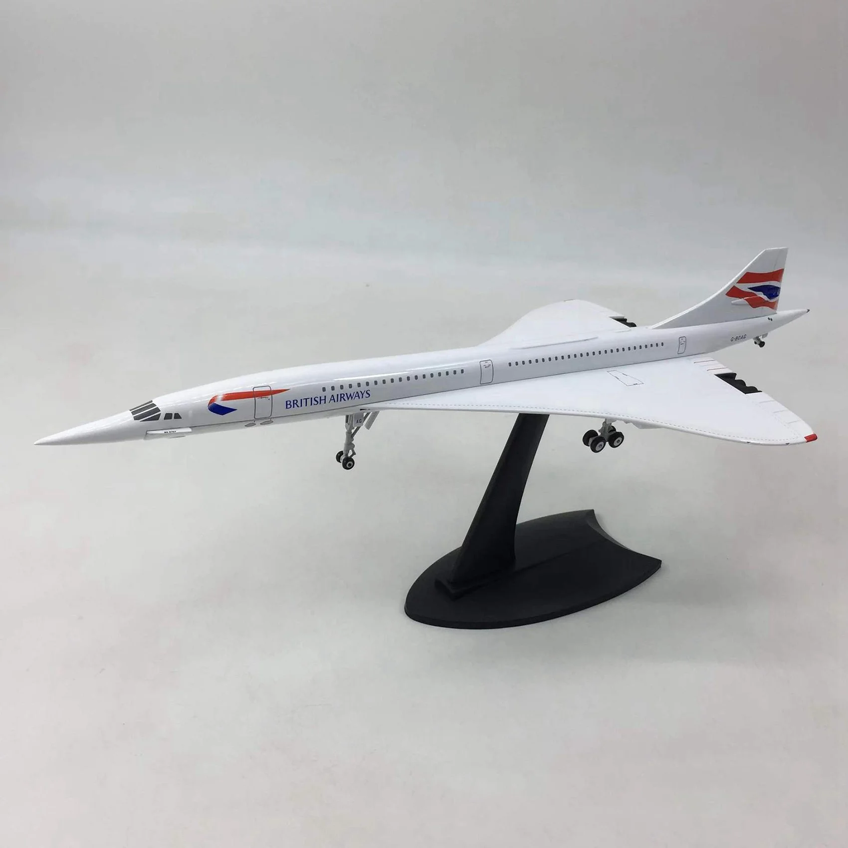WOTT-2X 1/200 Concorde Supersonic Passenger Aircraft Air British Airways Model For Static Display Collection