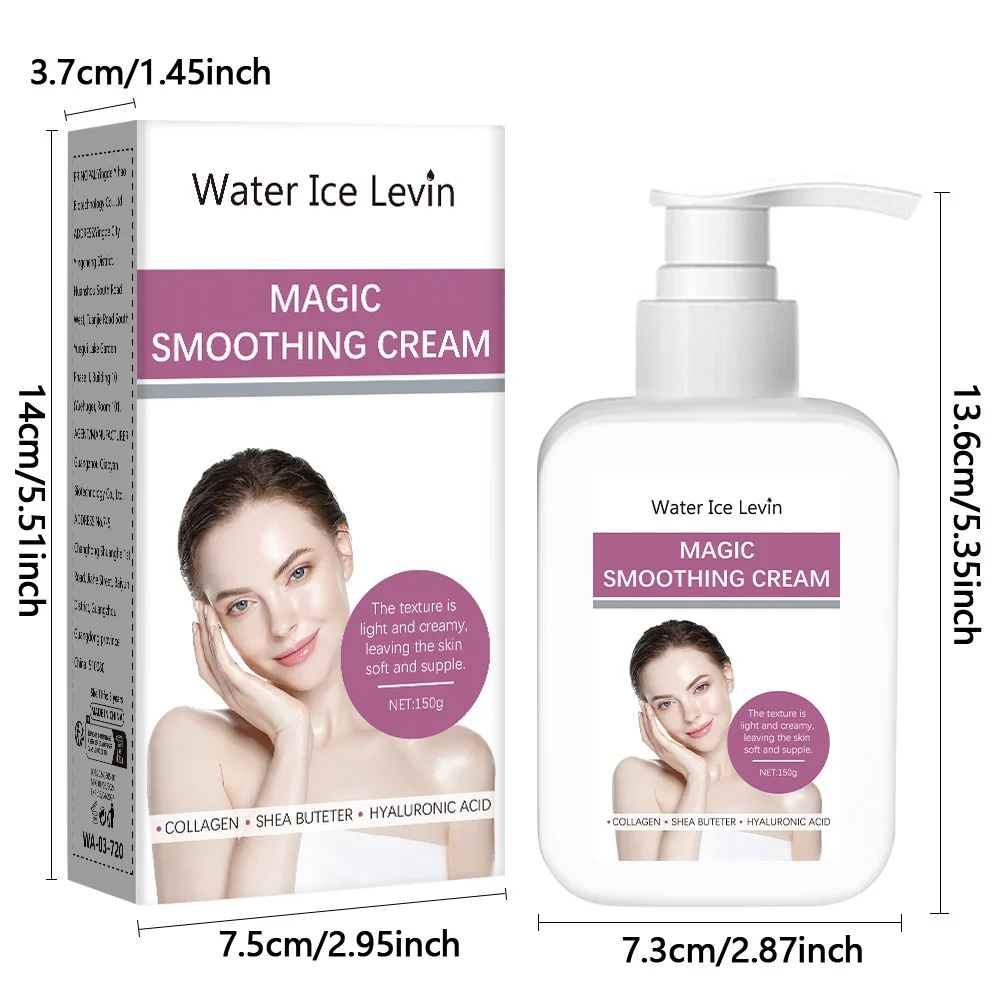 Magical Smoothing Cream, Glycerin, Collagen, Hyaluronic Acid, Shea Butter, Tocopherol, Enhances Radiance, Suitable for All Skin Types