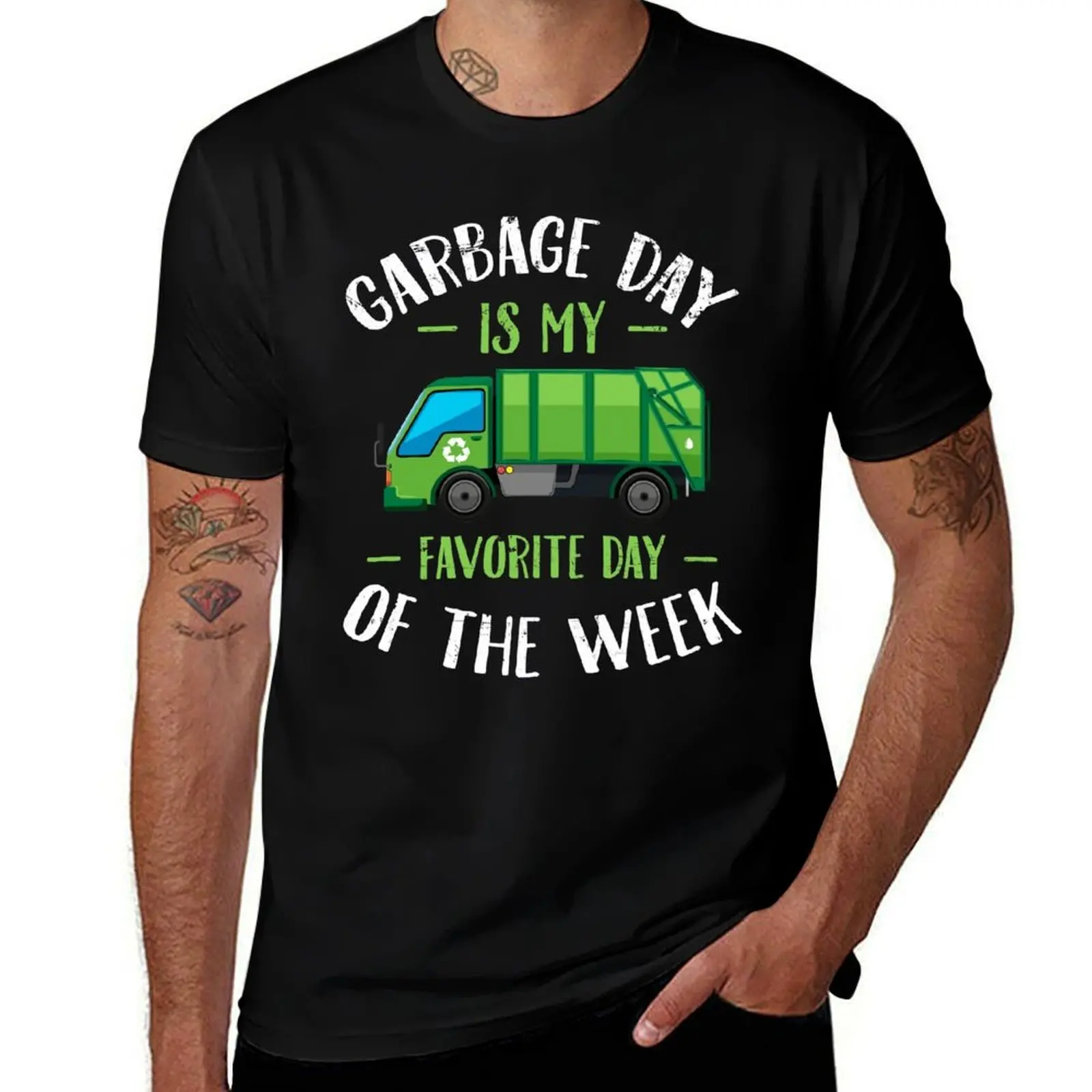 Garbage day is my favorite day of the week - Garbage truck T-Shirt UV Sun Protection Tee Shirt