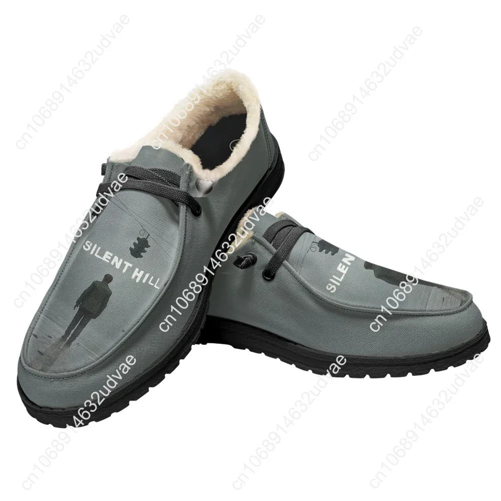 

Повседневная обувь Silent Hill, плюшевая обувь на плоской подошве, популярные игры для мужчин и женщин, дышащая повседневная уличная легкая обувь, обувь на заказ