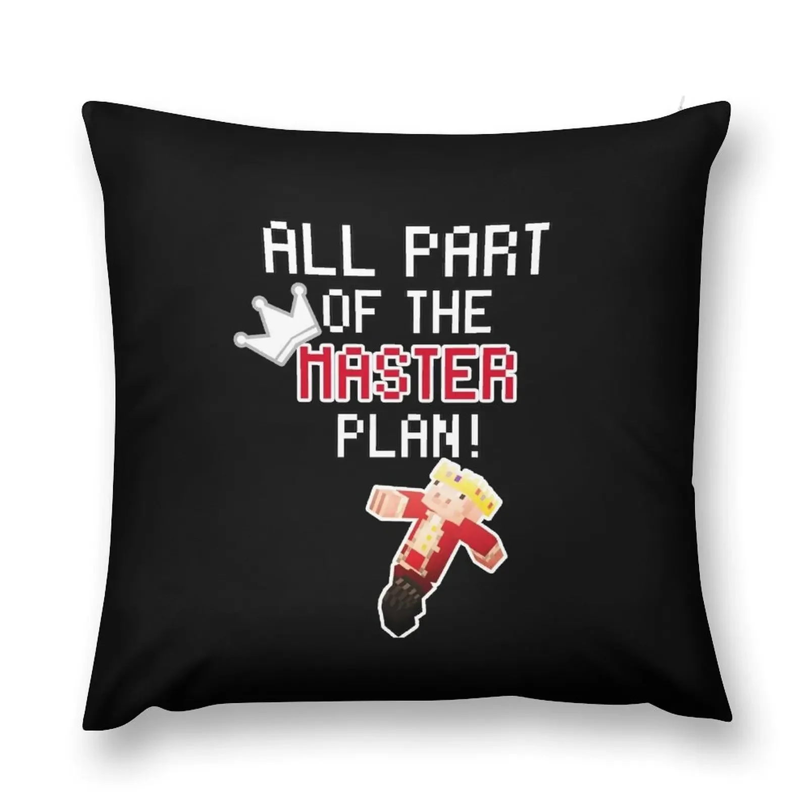 Technoblade ALL PART OF THE MASTER PLAN! Throw Pillow Christmas Pillowcase Pillowcases pillow