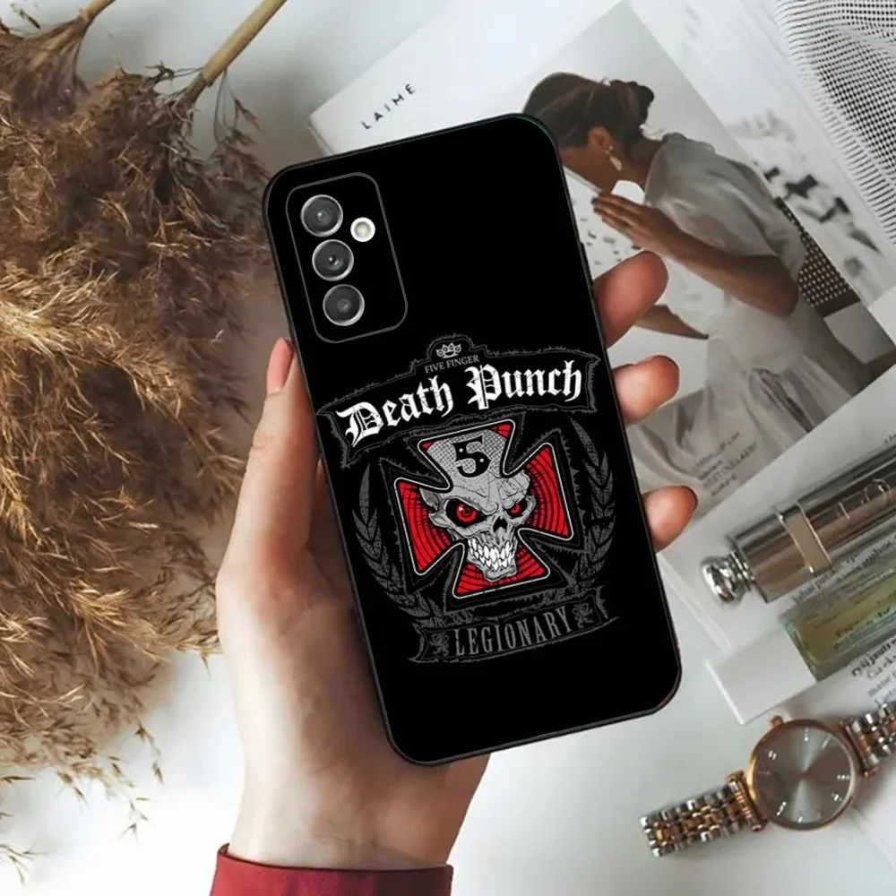 Five F-Finger D-Death Punch Phone Case For Samsung Galaxy A20,A21s,A22,A31,A32,A52,A53,A72,73,A80,A91 Soft Black Phone Cover