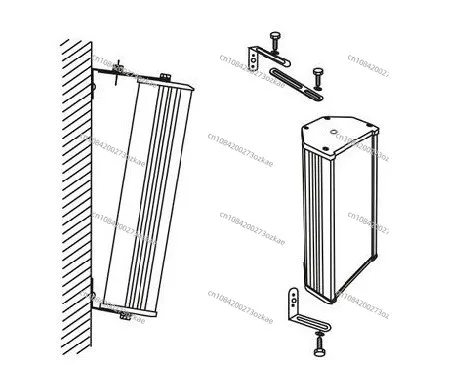 Outdoor Column Loudspeaker Waterproof Outdoor Aluminum Alloy Wall-Mounted Speaker Plastic Steel Wall-Mounted Audio