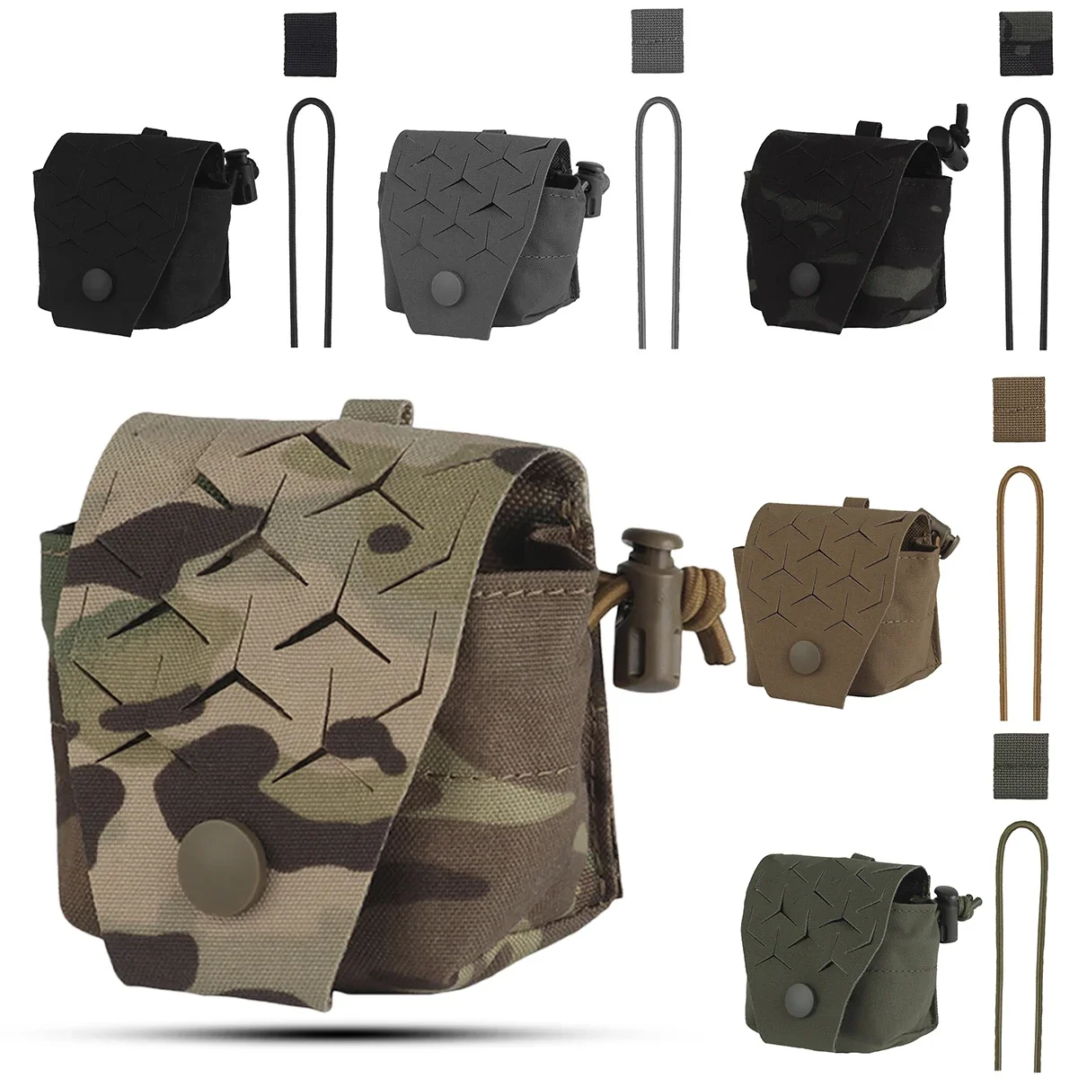 Tactical Grenade Pack Hunting Vest Accessory Bag Walkie-talkie Storage Pouch CS Paintball Shooting SPUD Multifunctional Pouch
