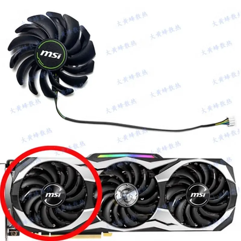 Nuevo Original para MSI RTX2080ti RTX2080 RTX2070 DUKE ventilador de refrigeración de vídeo gráfico PLD09210S12HH
