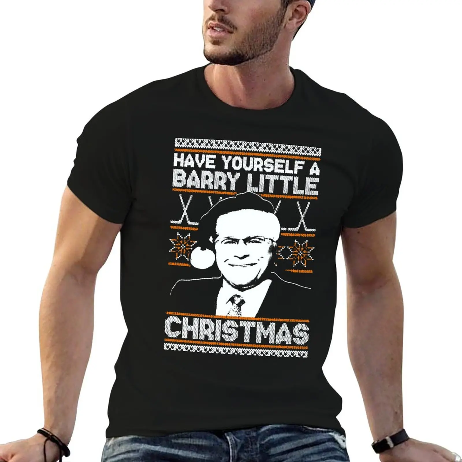 HAVE YOURSELF A BARRY LITTLE CHRISTMAS T-Shirt Gym Exercise Short Sleeve T-Shirt
