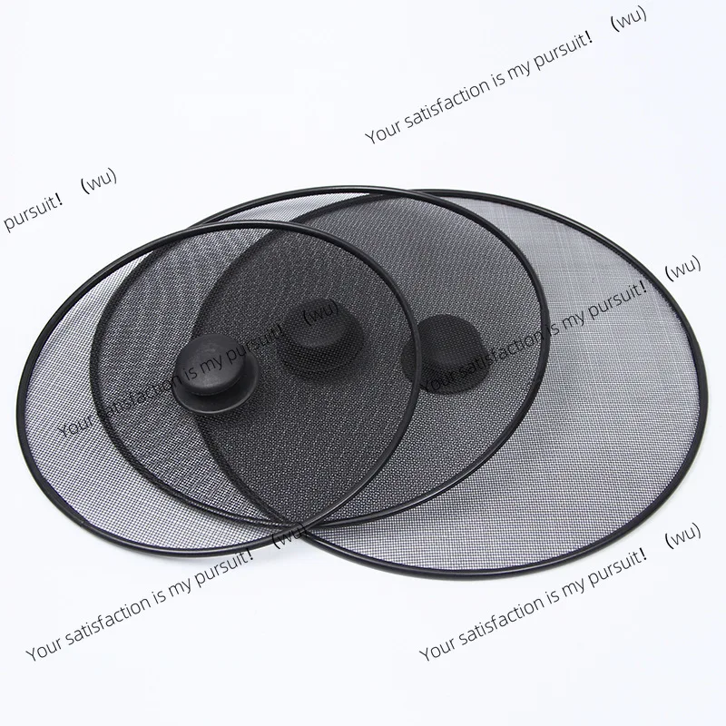 25/29/33CM  Kitchen Gadget Fine Mesh Splash Guard Cover Lid with Handle Splatter Screen Anti Grease Frying Pan Oil Splash Guard