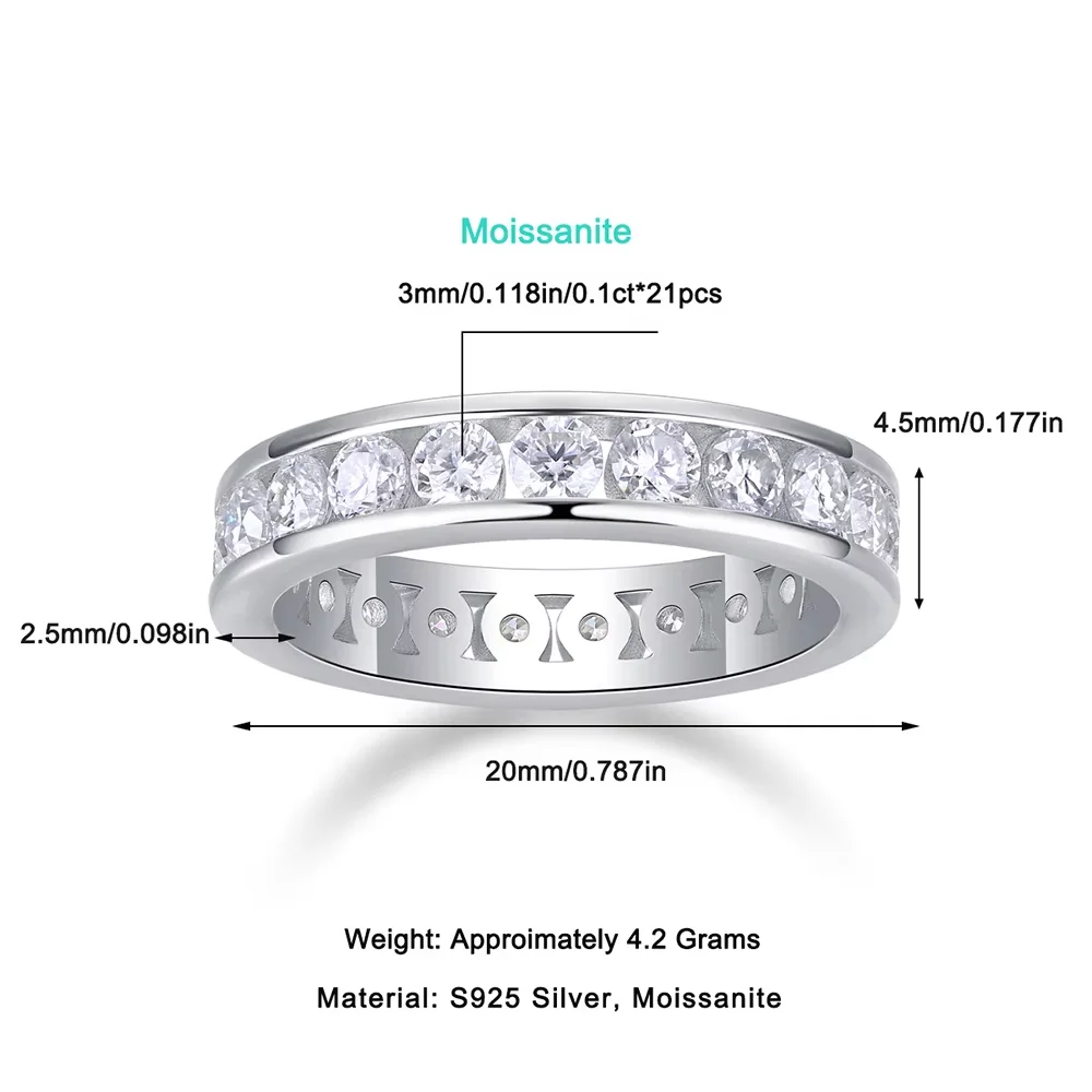 Serenity Moissanit Ring Silber 3