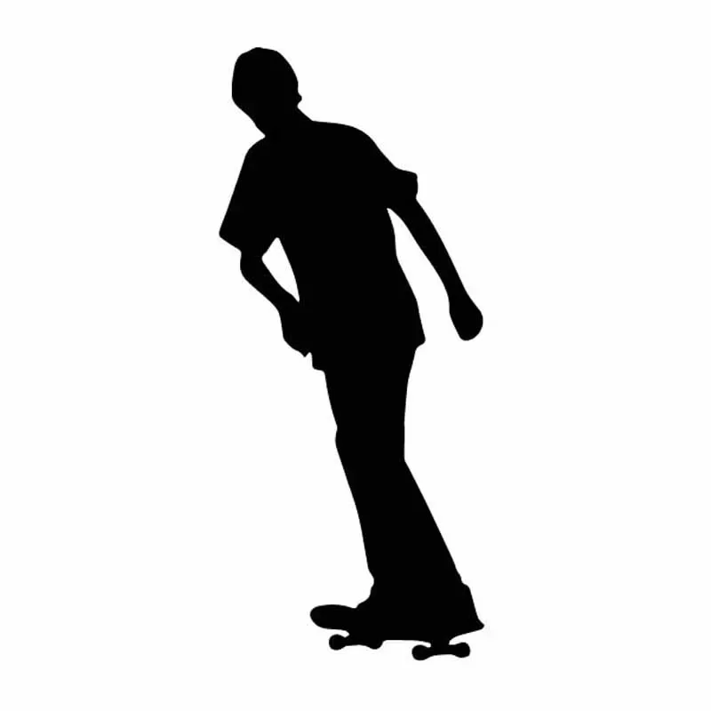 

Car Stickers Cool and Dazzling Youth Skateboarding PVC Car Decoration Accessories Decals Waterproof Black/white,14cm*6cm