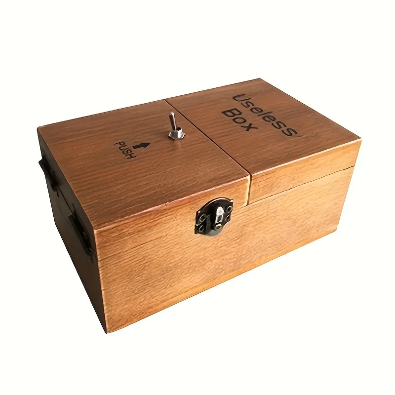 Novos brinquedos estranhos de madeira eletrônica caixa inútil brinquedo engraçado presente para menino crianças brinquedos interativos decoração de mesa de redução de estresse