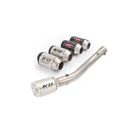 For Honda CBR600F4i 2001-2007 Slip On Motorcycle Exhaust System Mid Pipe Connect 51mm Muffler Stainless Steel Escape DB Killer