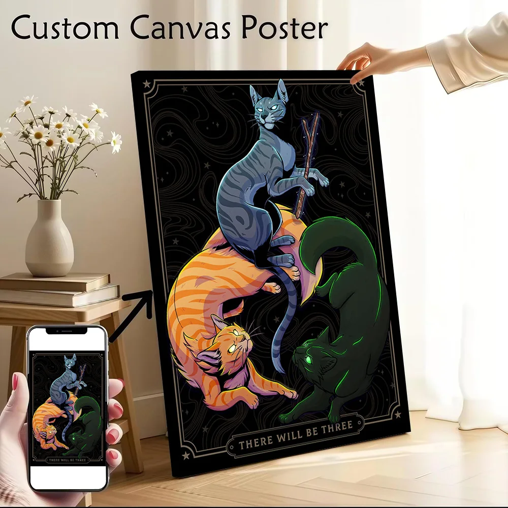 There Will Be Three Canvas Poster Customizable Pictures Wall Art Canvas Painting for Aesthetic Decoration Home Decorations Room