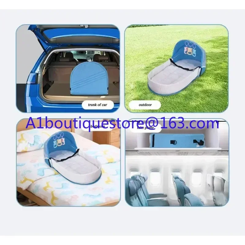 Culla nido pieghevole portatile di alta qualità 100% cotone