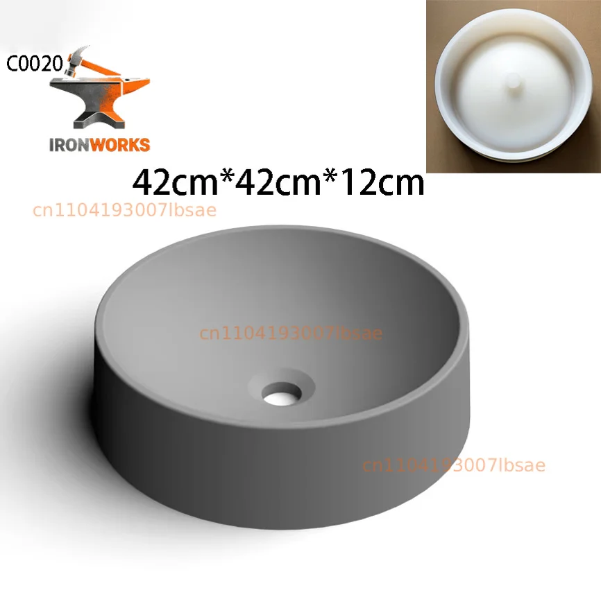 Rectangle Concrete Sink Silicone Mold   Molds for Cement Round sink Outdoor Pool Sink Molds